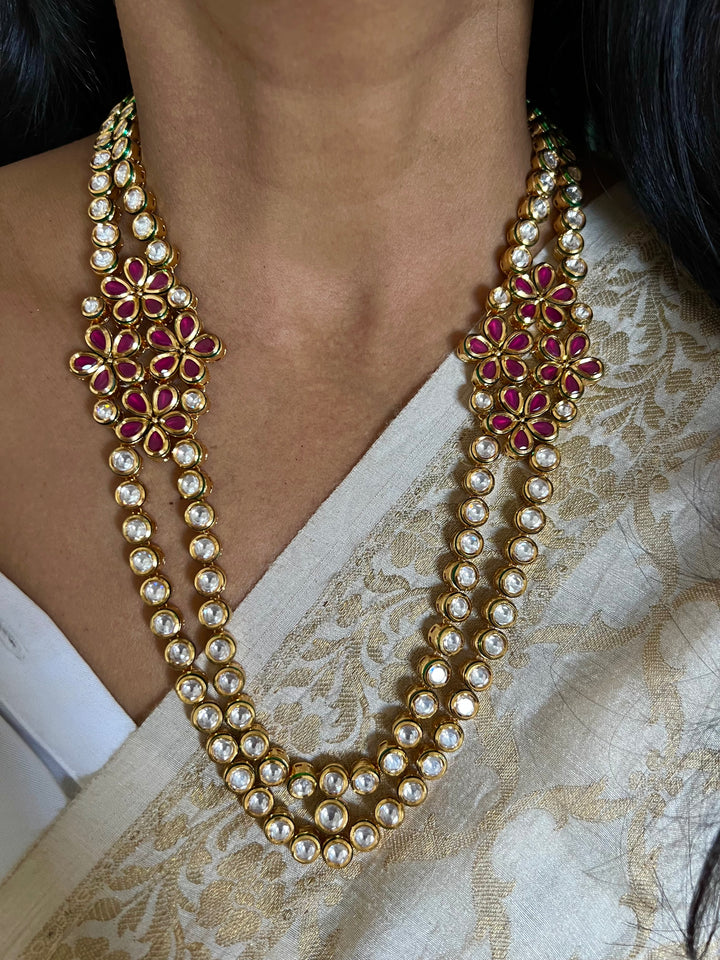 Bikaneri Kundan Necklace with Earrings