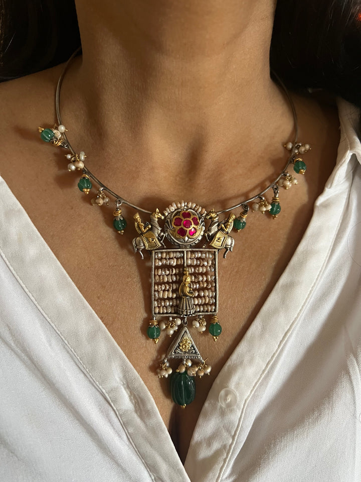 Pure 925 Silver Fusion Collar Necklace