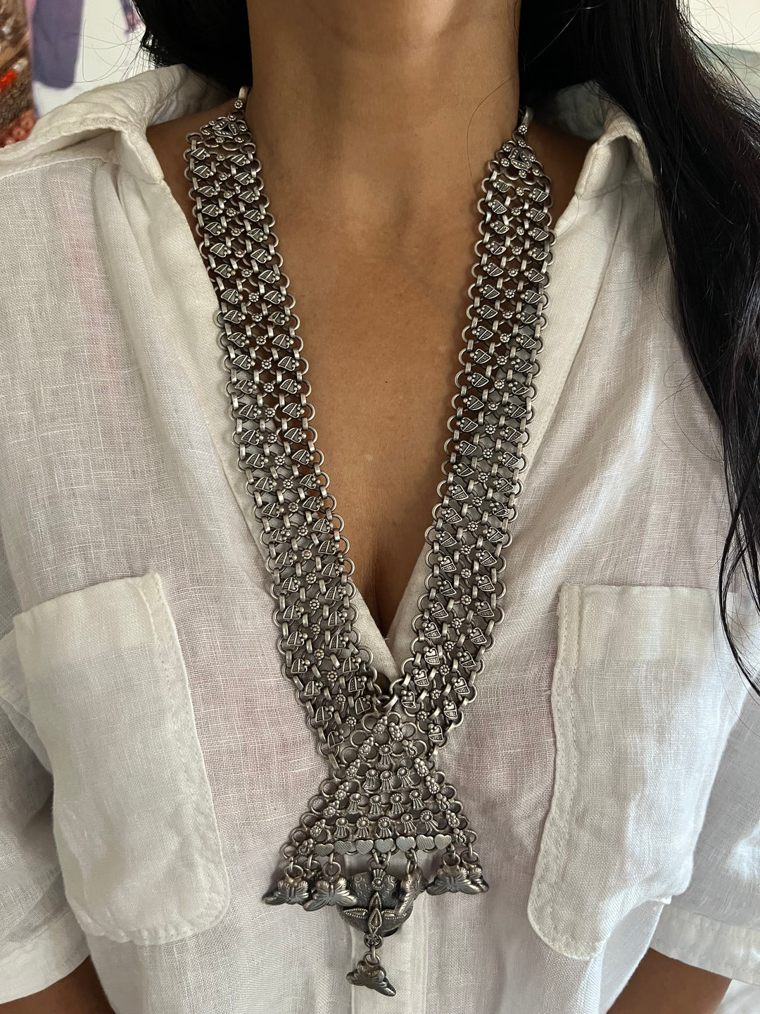 Exquisite Tribal Necklace - Premium Quality Craftsmanship, Silver Replica