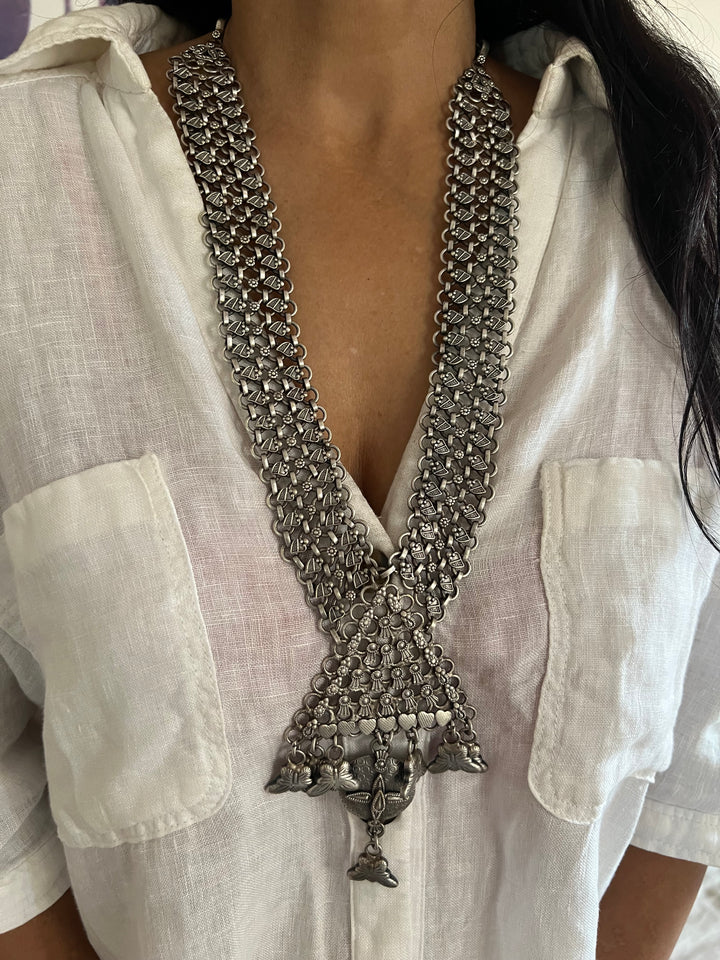 Exquisite Tribal Necklace - Premium Quality Craftsmanship, Silver Replica