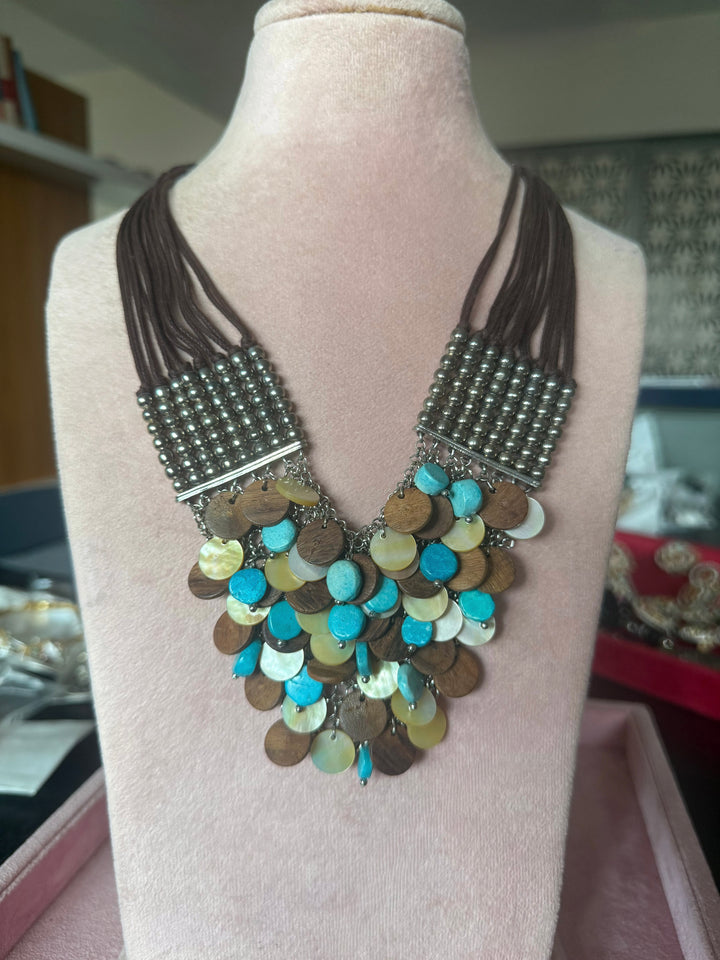 Handmade Boho Chic Tribal Necklace | Premium Statement Jewelry