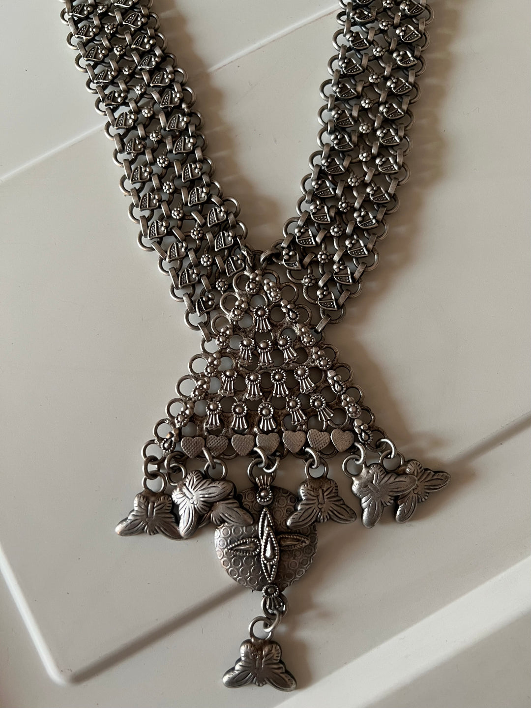 Exquisite Tribal Necklace - Premium Quality Craftsmanship, Silver Replica