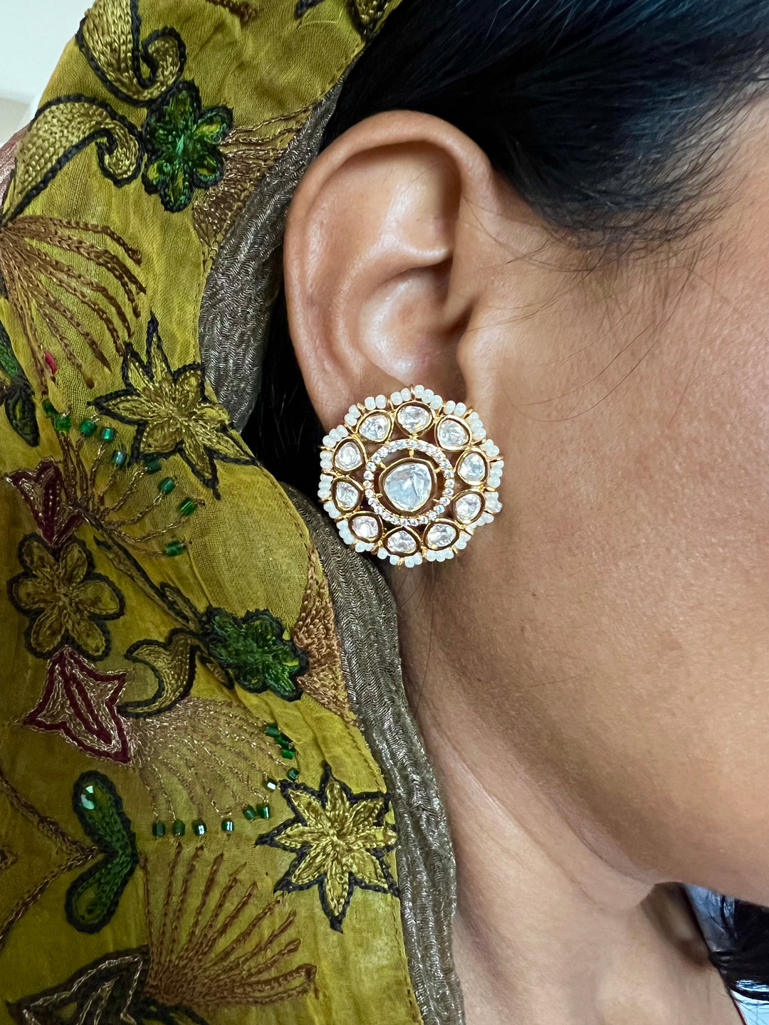 Maharani Kundan Studs
