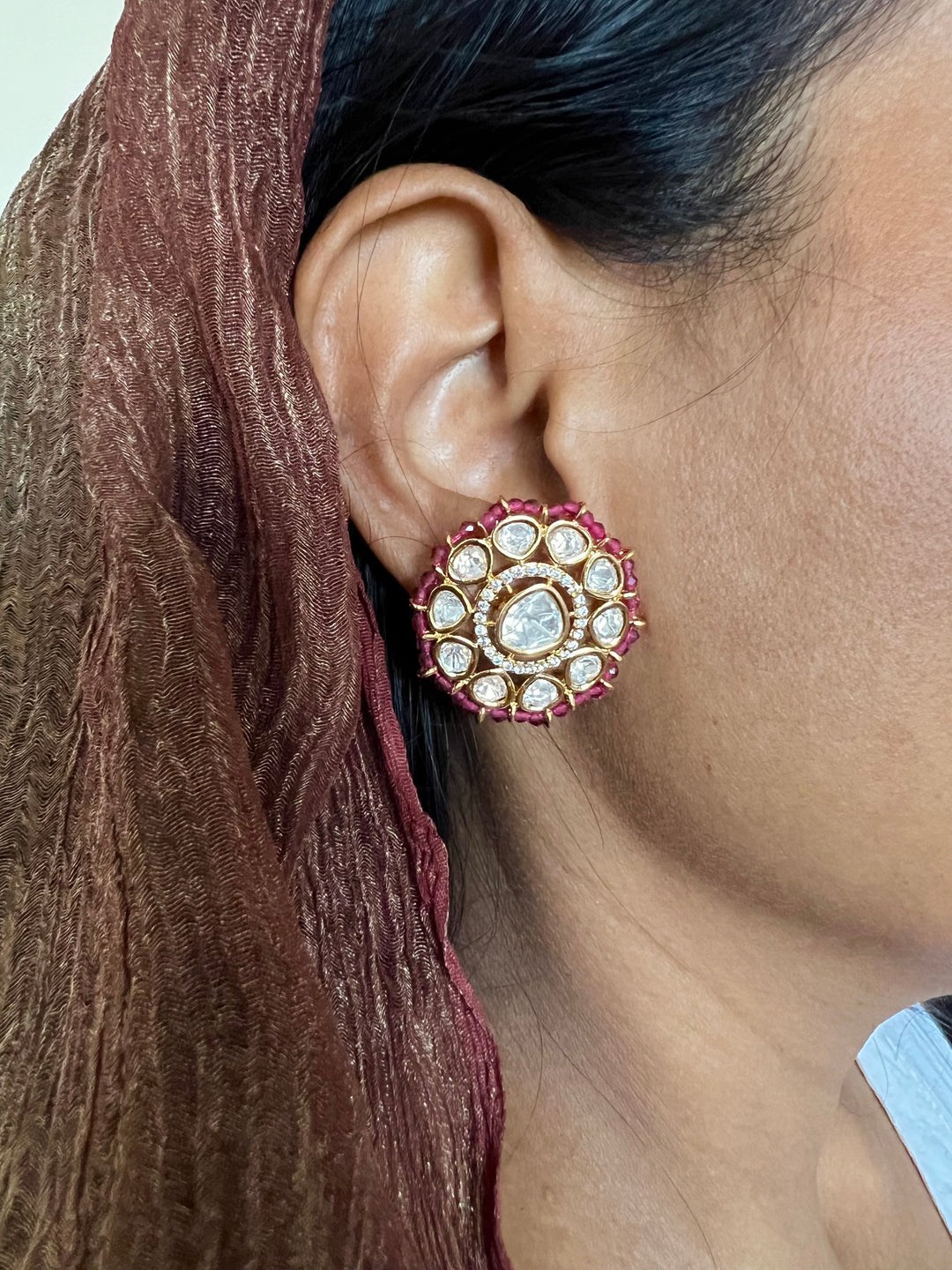 Maharani Kundan Studs