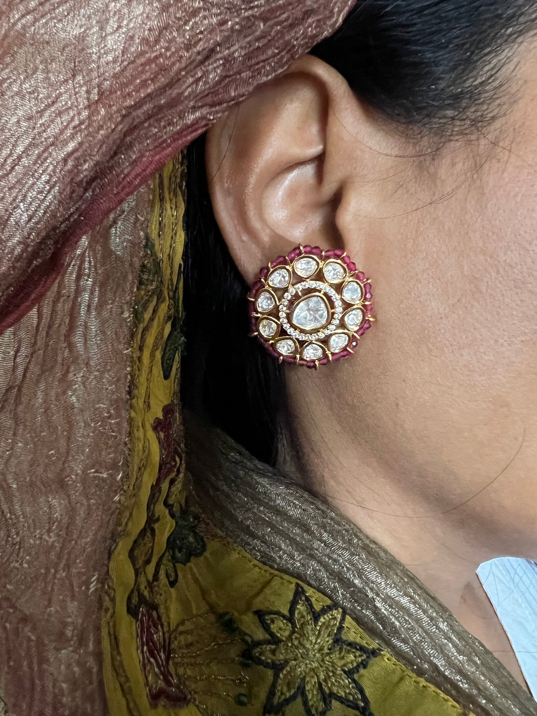 Maharani Kundan Studs