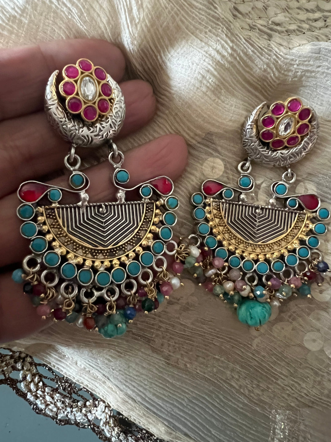 Pure 925 Silver Fusion Earrings