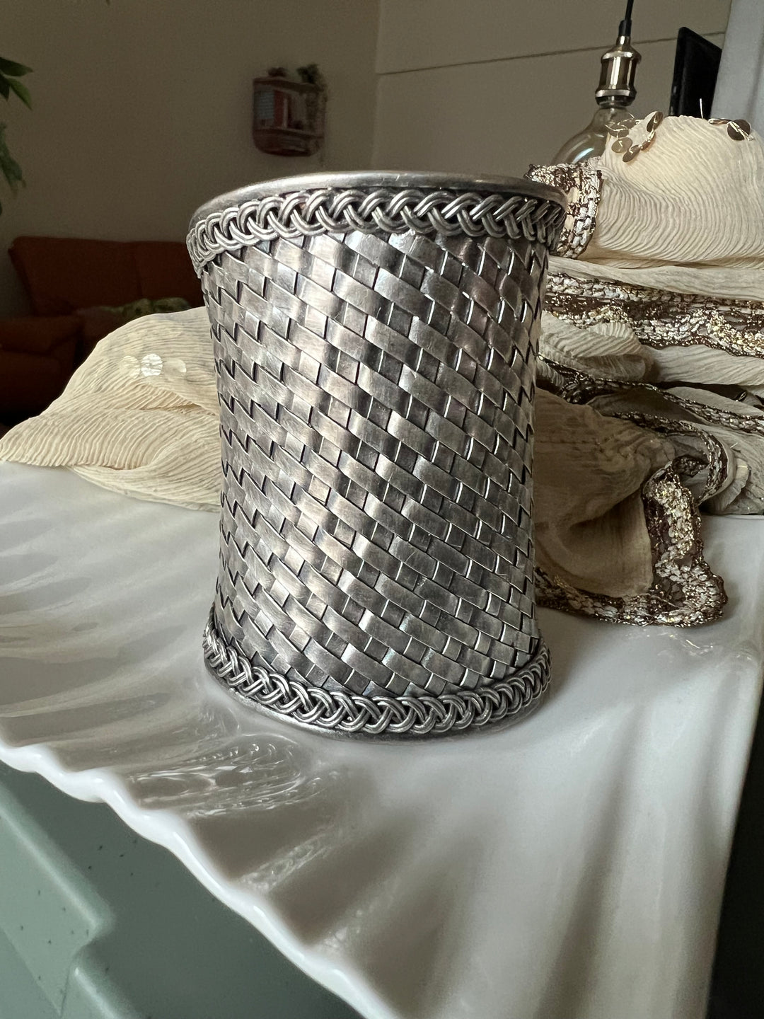 SHIVKA Pure 925 Silver Handcuff