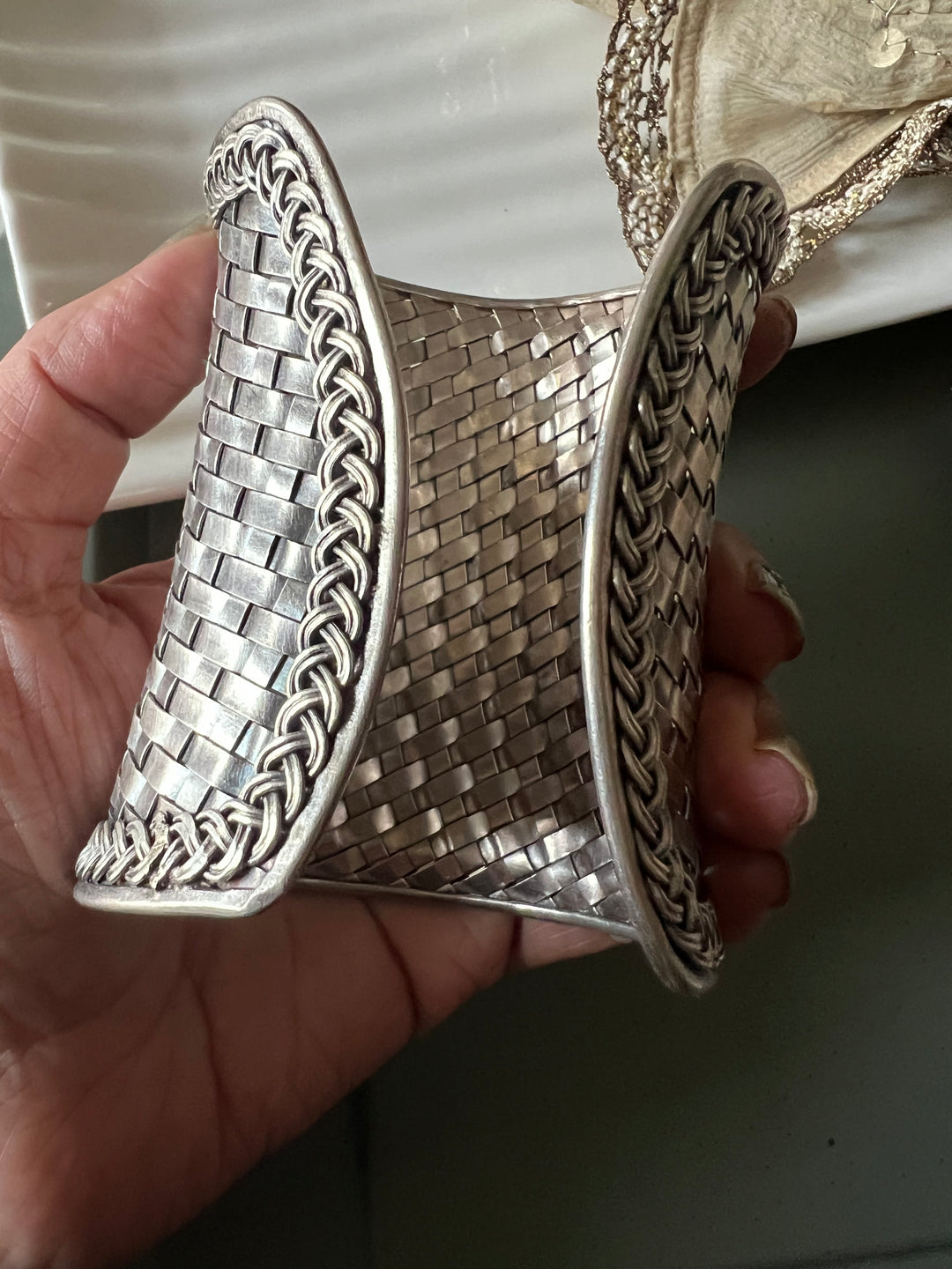 SHIVKA Pure 925 Silver Handcuff