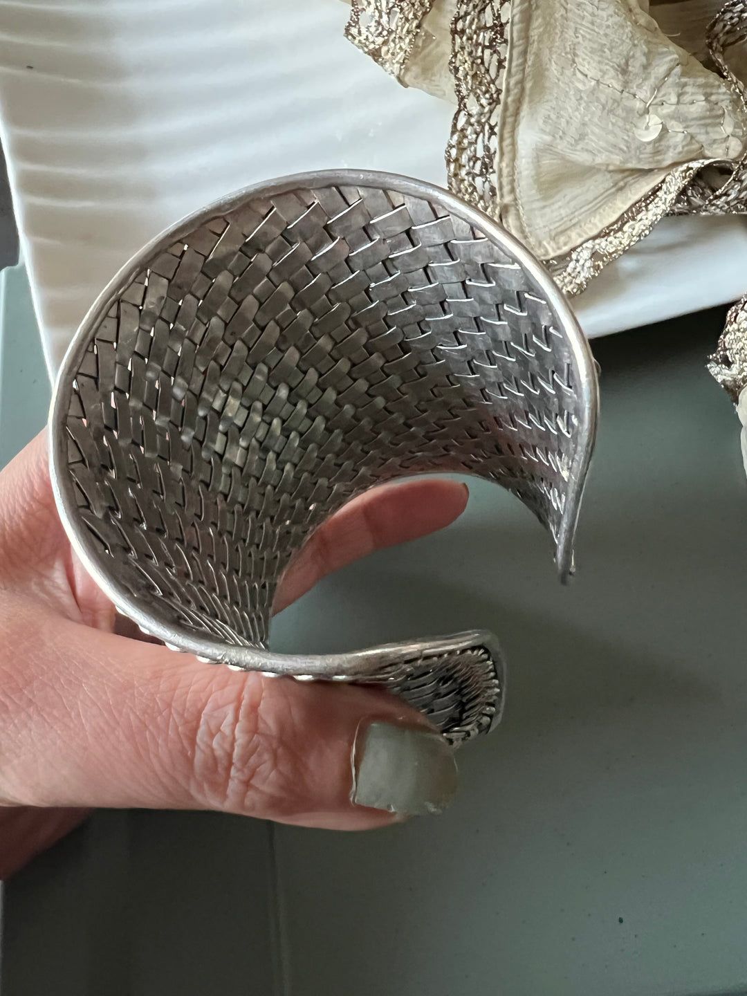 SHIVKA Pure 925 Silver Handcuff