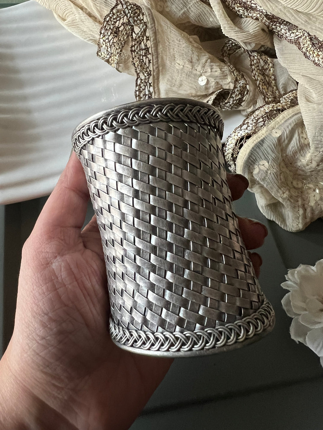 SHIVKA Pure 925 Silver Handcuff