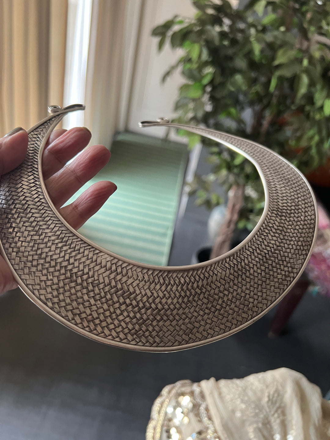 Pure 925 Silver Statement Hasli Necklace