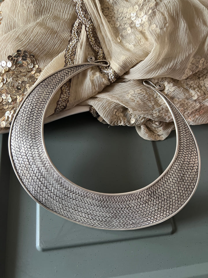 Pure 925 Silver Statement Hasli Necklace