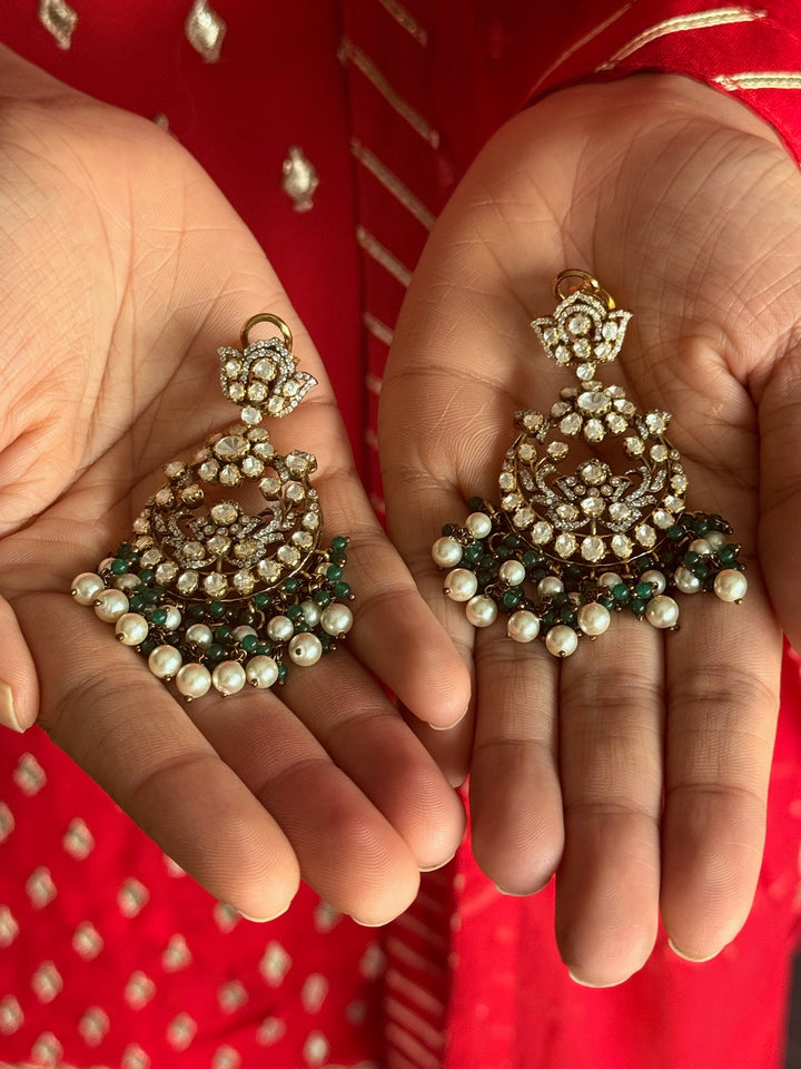 925 Silver Victorian Pearl Earrings