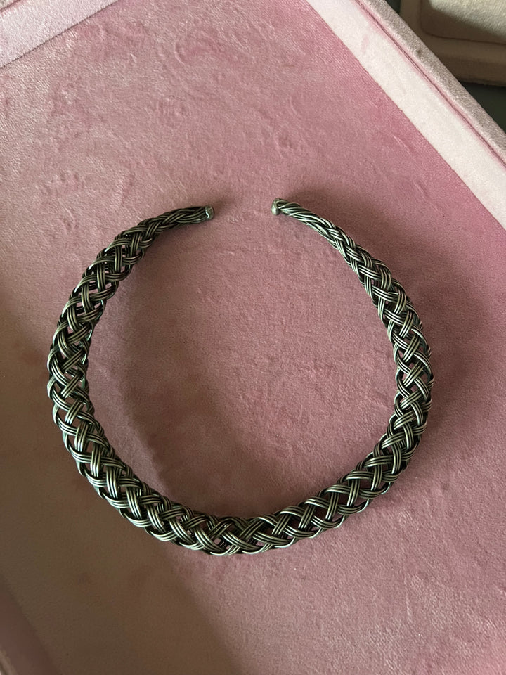 Exquisite Tribal Brass Hasli – Unleash Your Boho Chic