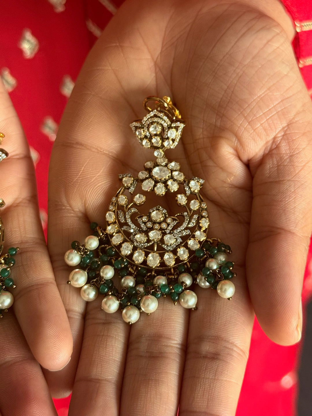 925 Silver Victorian Pearl Earrings