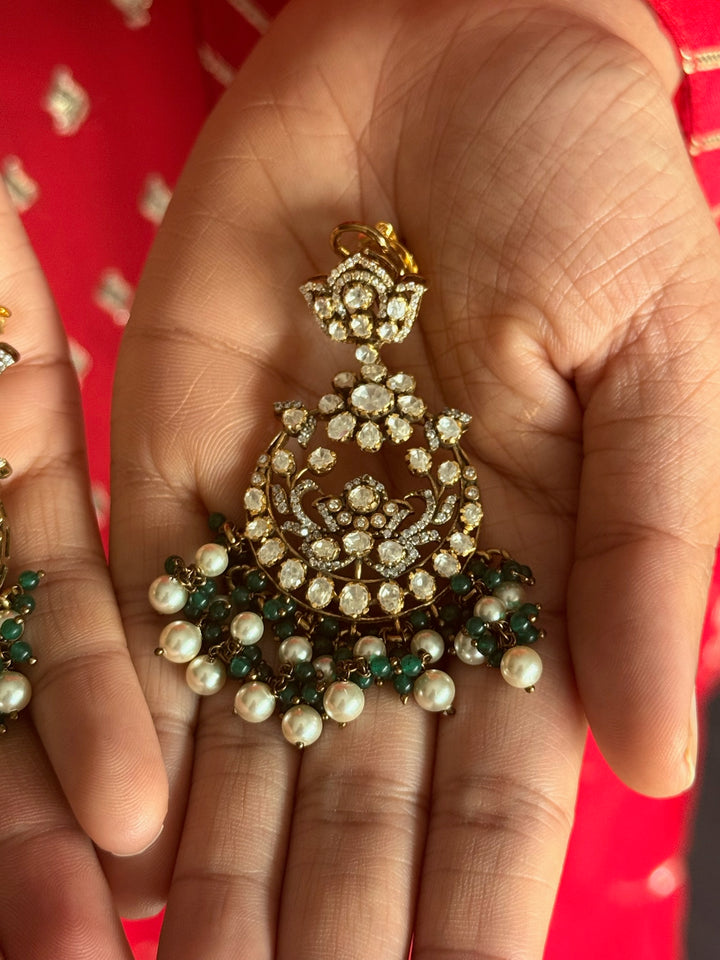 925 Silver Victorian Pearl Earrings