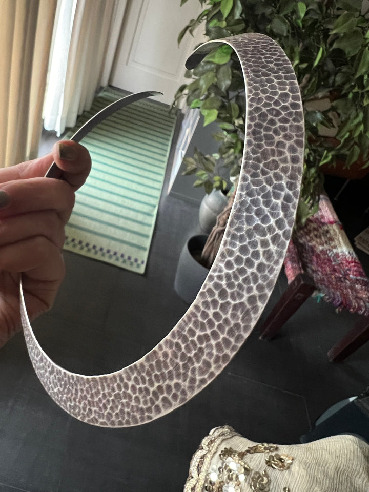 Pure 925 Silver Statement Hasli Necklace