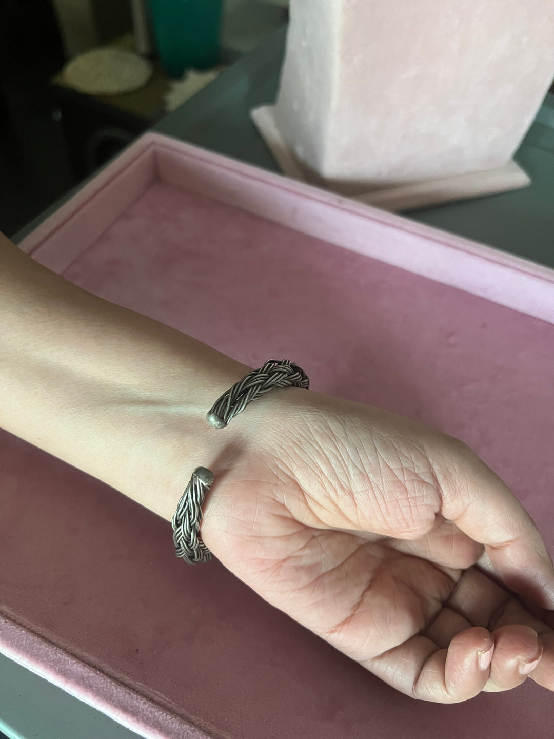 Artisanal Tribal Brass Cuff - A Masterpiece of Elegance