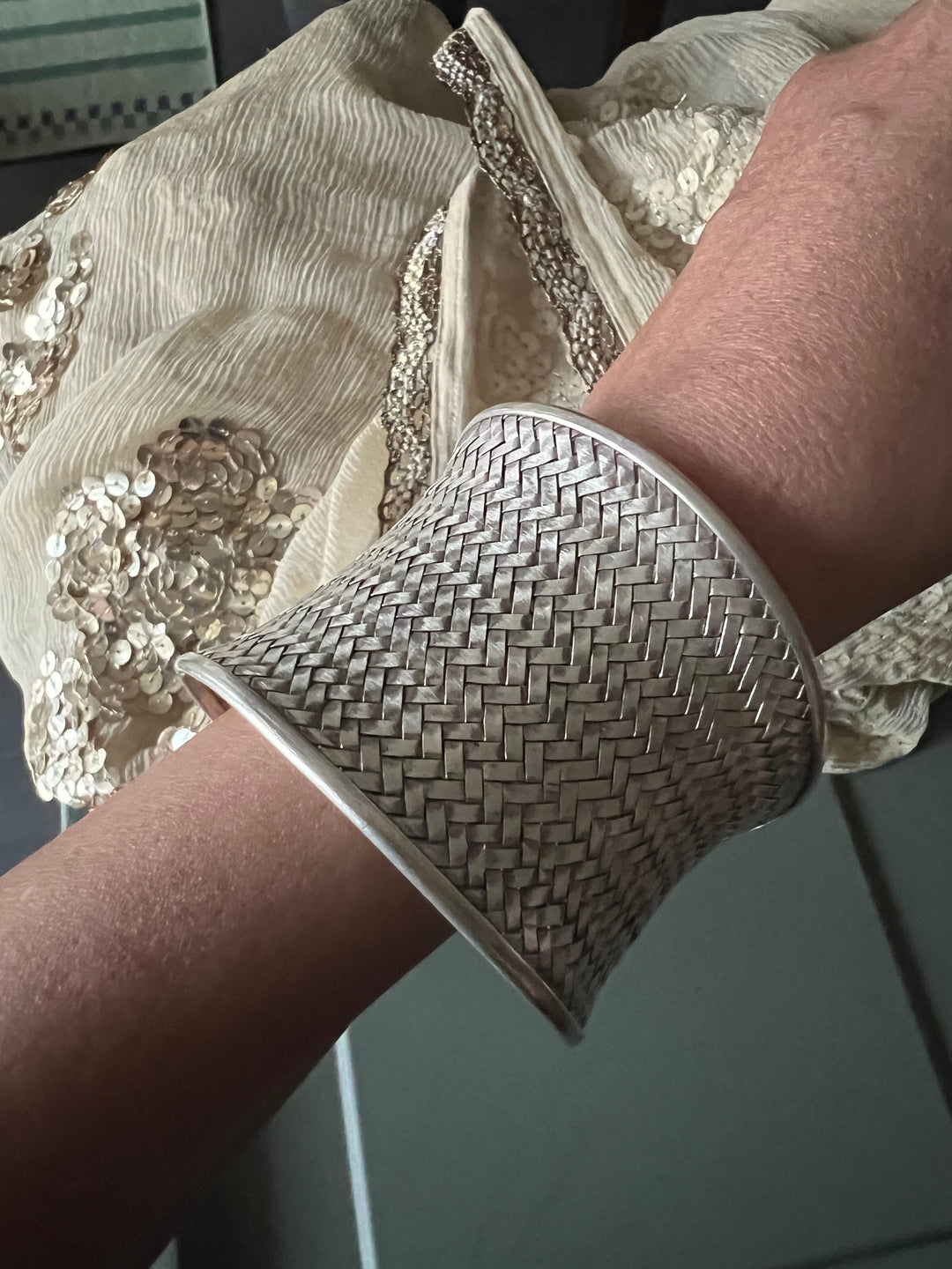 SHIVKA Pure 925 Silver Handcuff