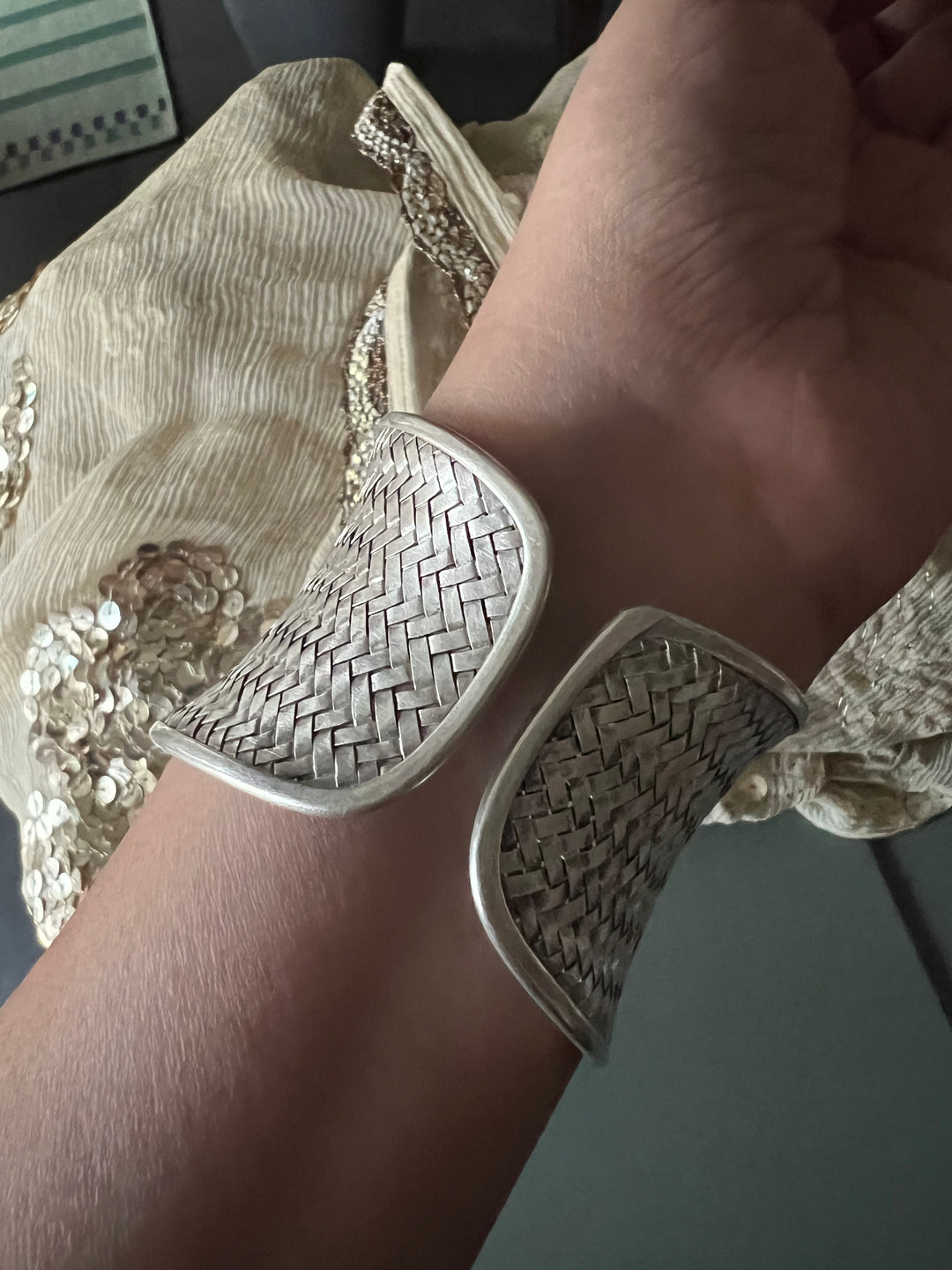 SHIVKA Pure 925 Silver Handcuff