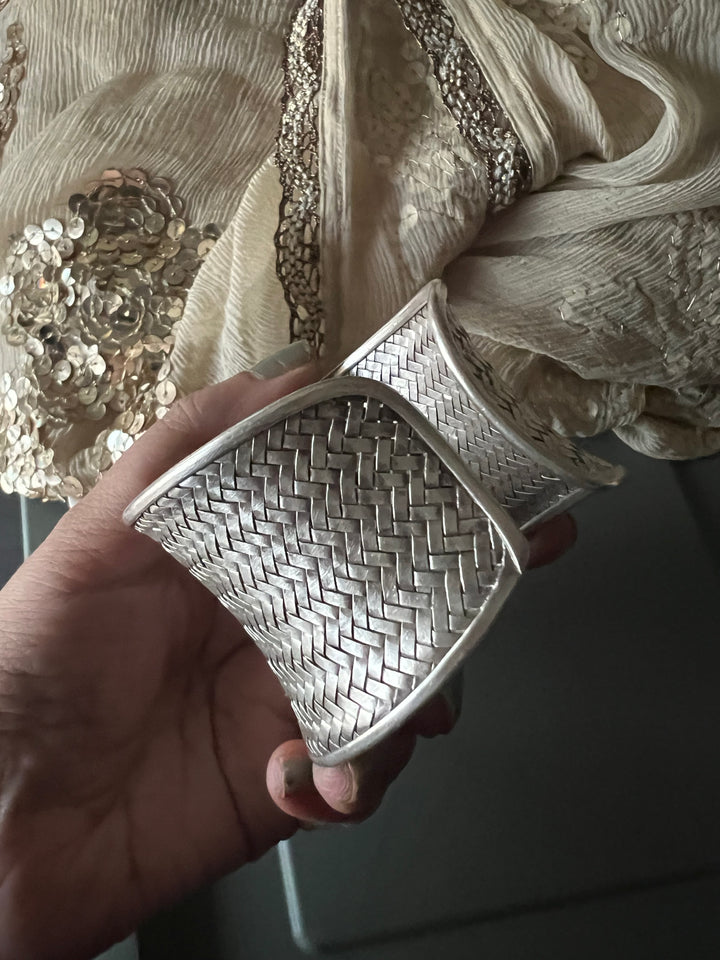 SHIVKA Pure 925 Silver Handcuff