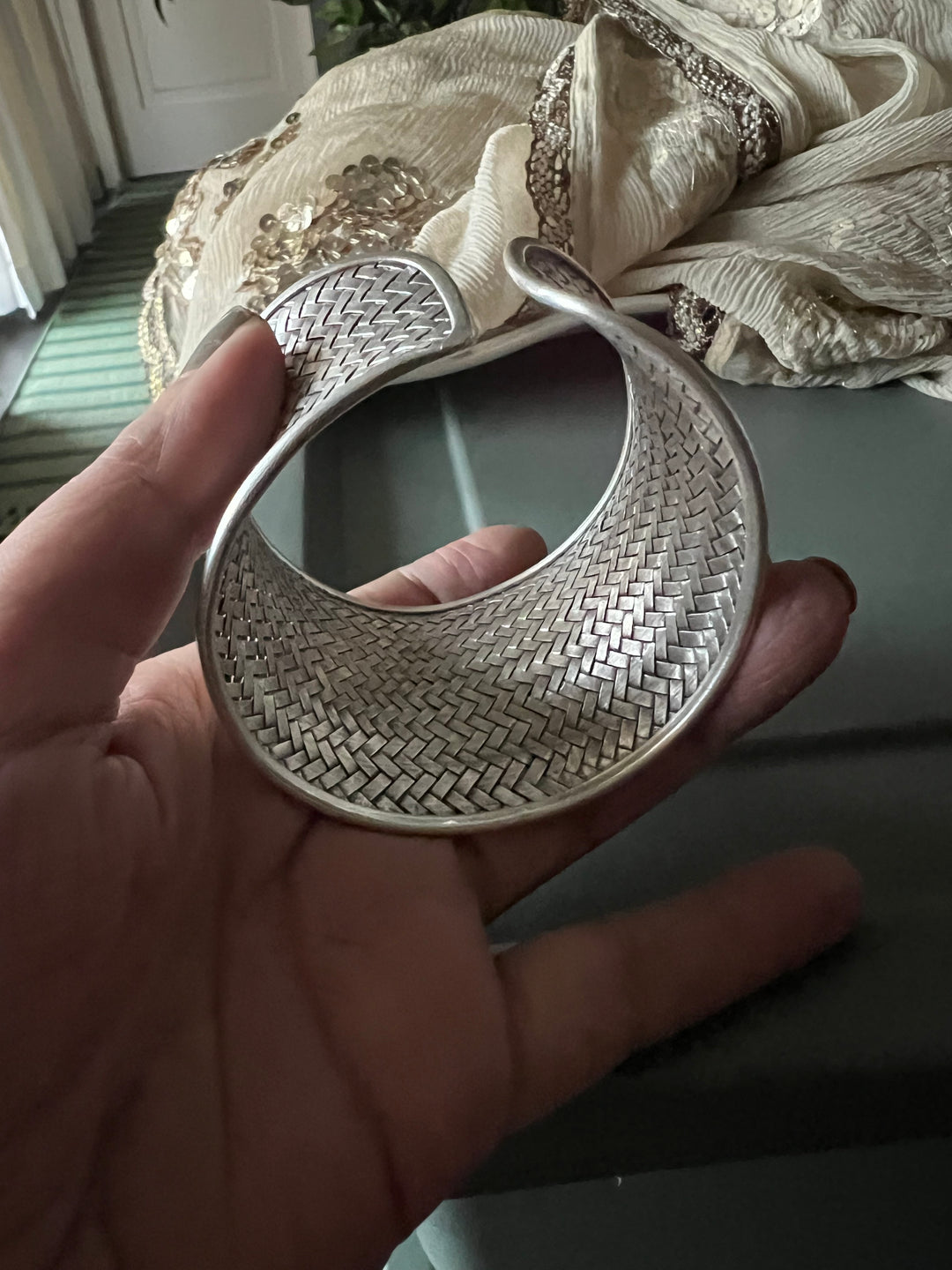 SHIVKA Pure 925 Silver Handcuff