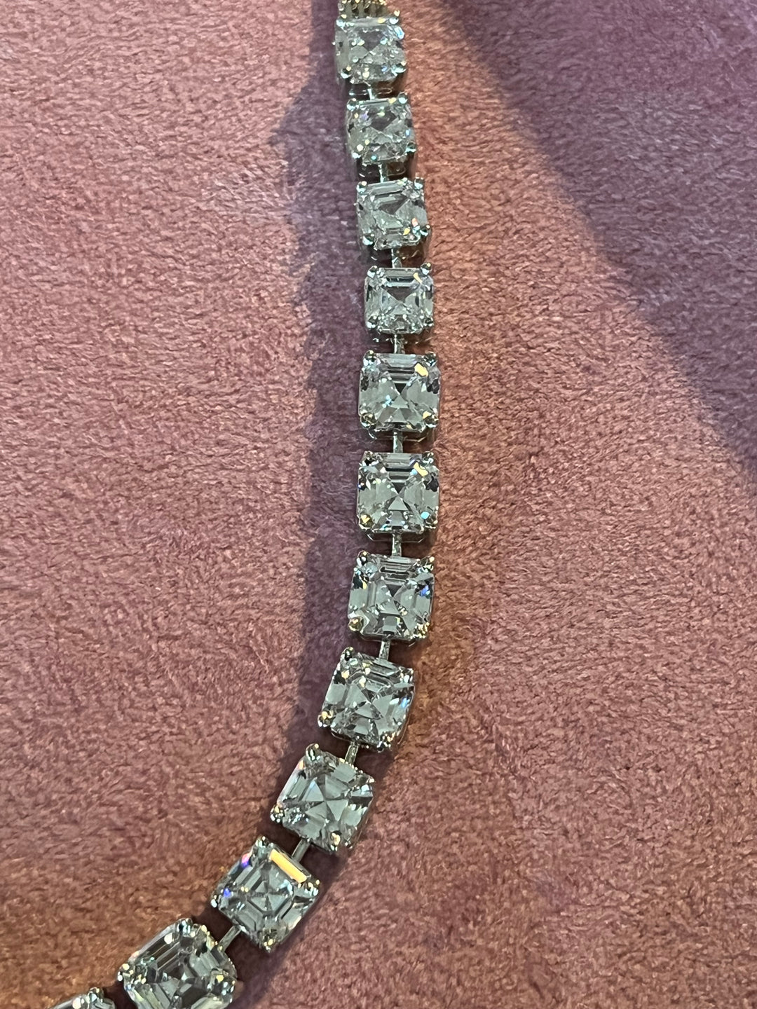 Scintillating Faux Diamond & Crystal Stone Necklace Set - Timeless Glamour