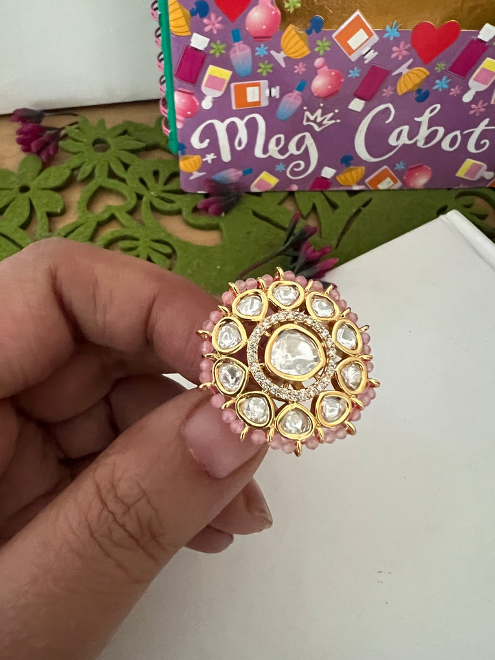 Bridal Uncut Kundan Ring