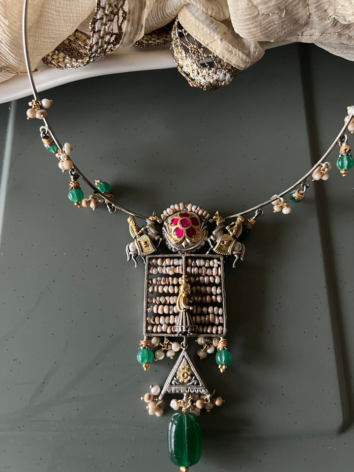 Pure 925 Silver Fusion Collar Necklace