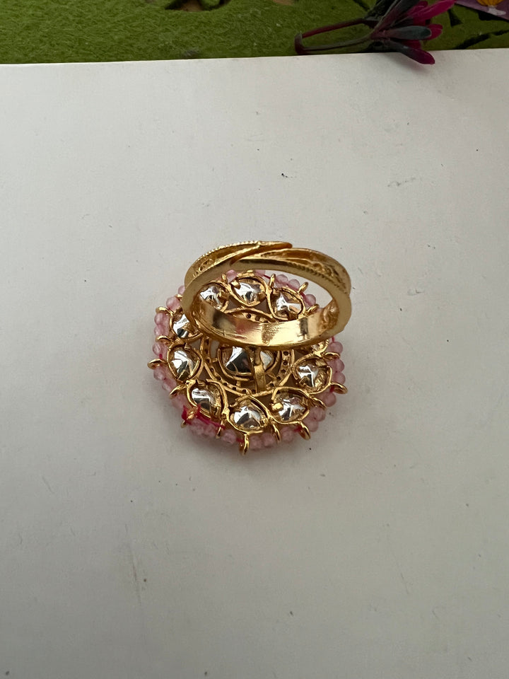 Bridal Uncut Kundan Ring
