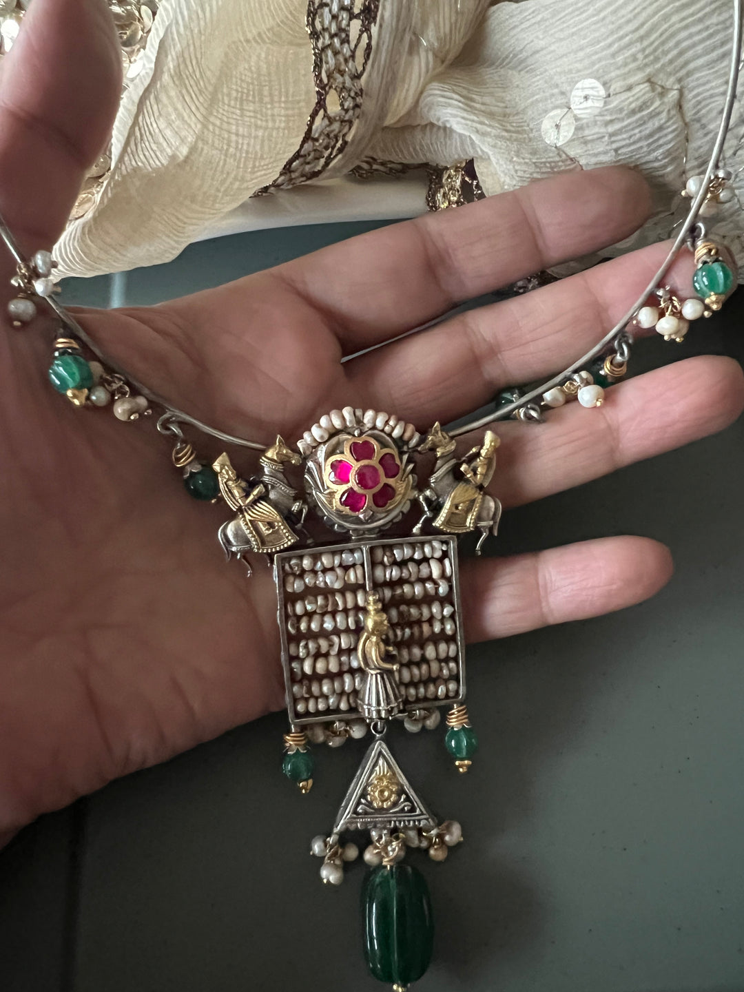 Pure 925 Silver Fusion Collar Necklace