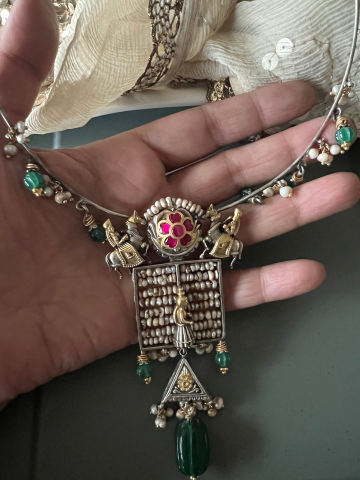 Pure 925 Silver Fusion Collar Necklace