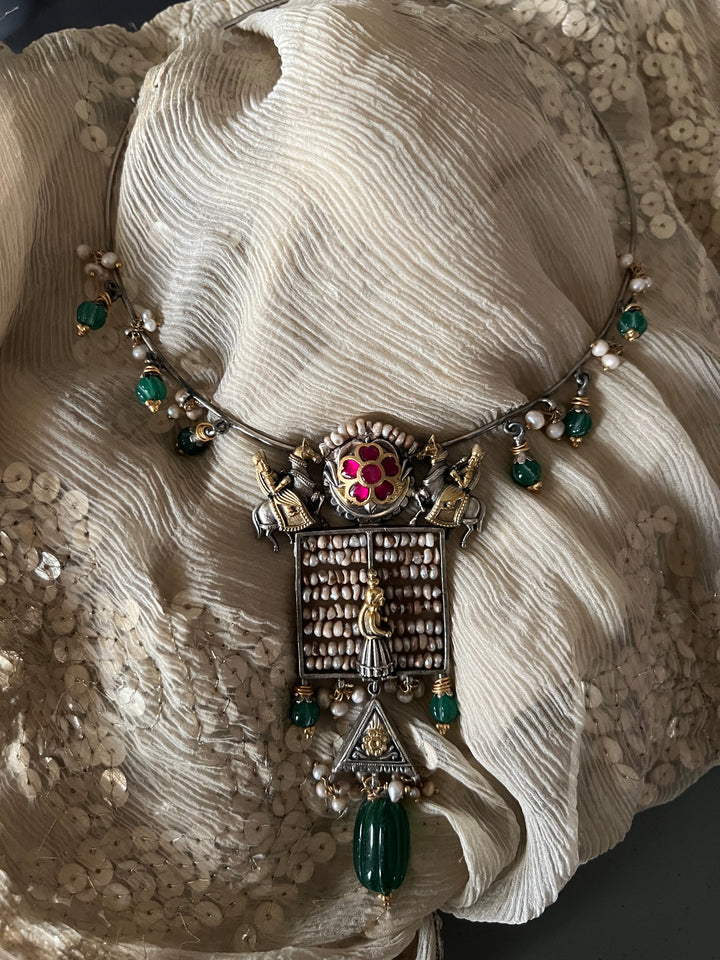 Pure 925 Silver Fusion Collar Necklace