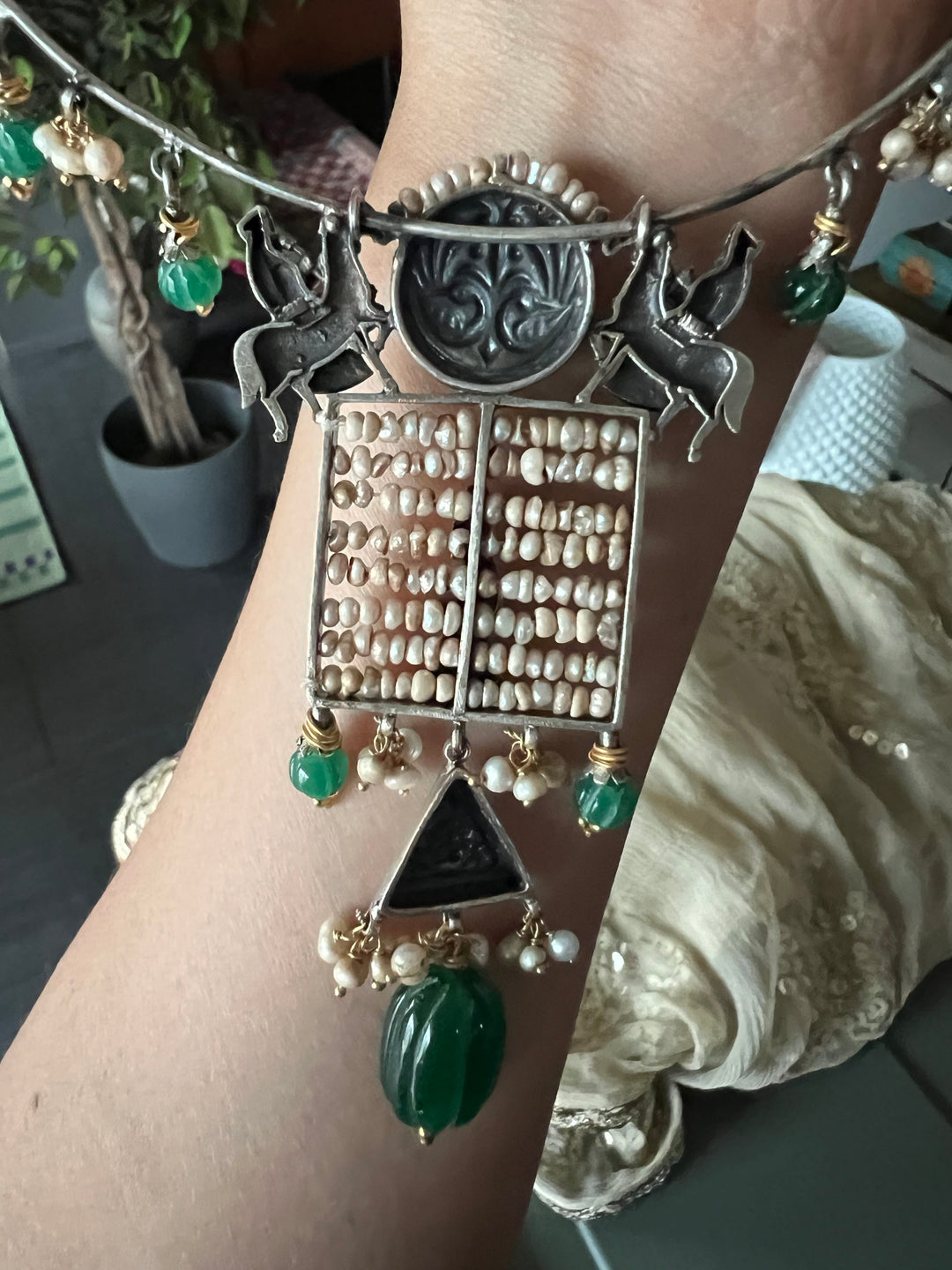 Pure 925 Silver Fusion Collar Necklace