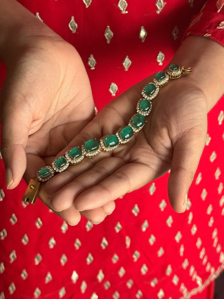 925 Silver Onyx Bracelet | SHIVKA Statement Bracelet