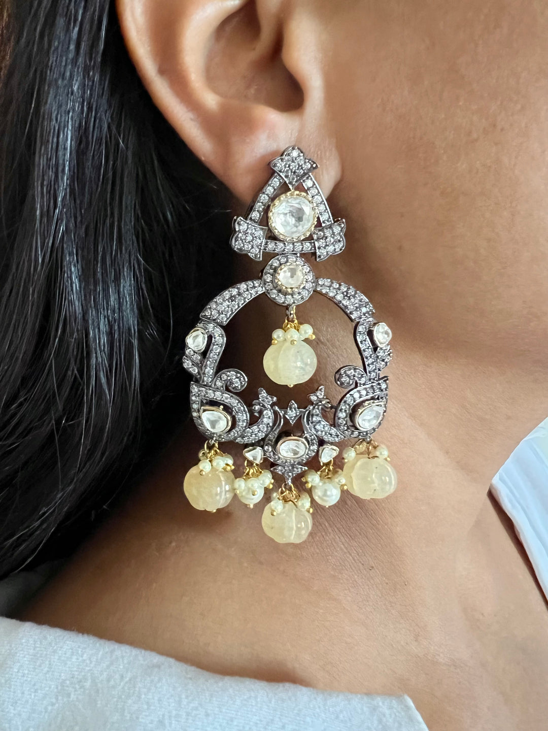 Dashing Victorian Chandbalis - Timeless Elegance