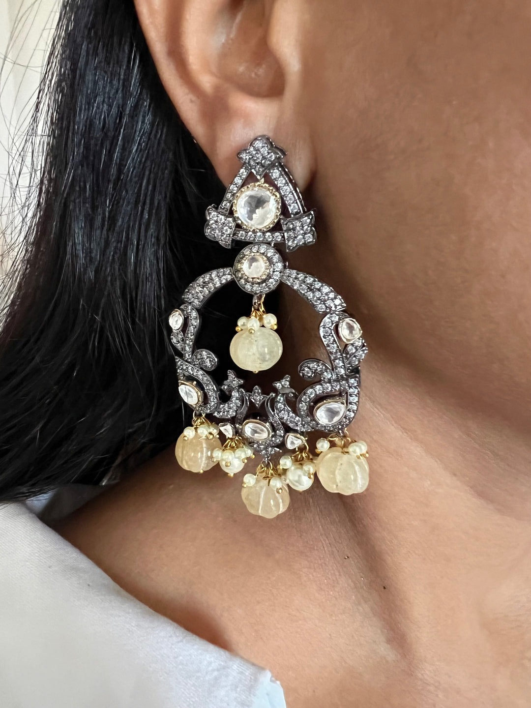 Dashing Victorian Chandbalis - Timeless Elegance