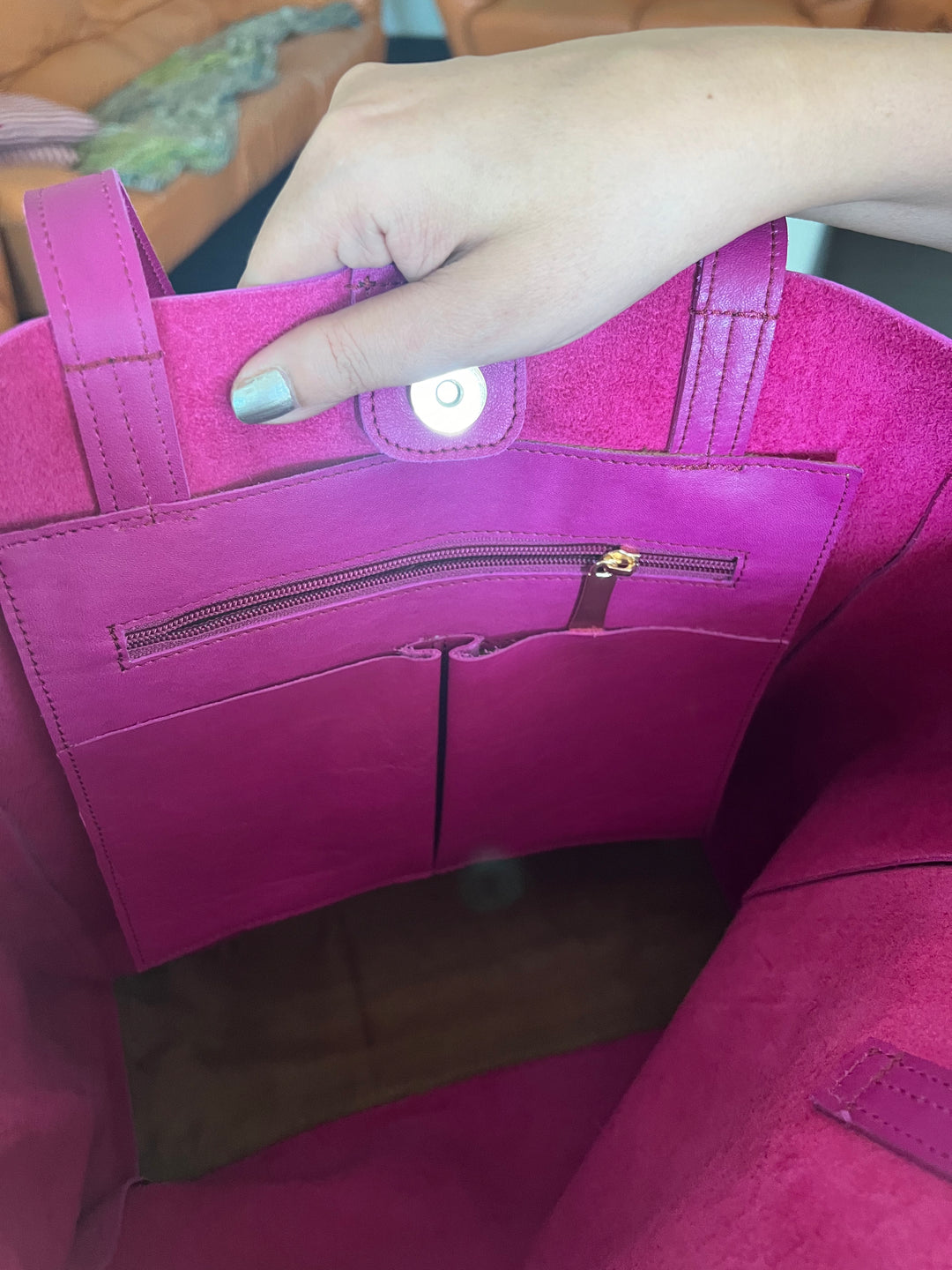 Vintage Soft Tote Leather Bag