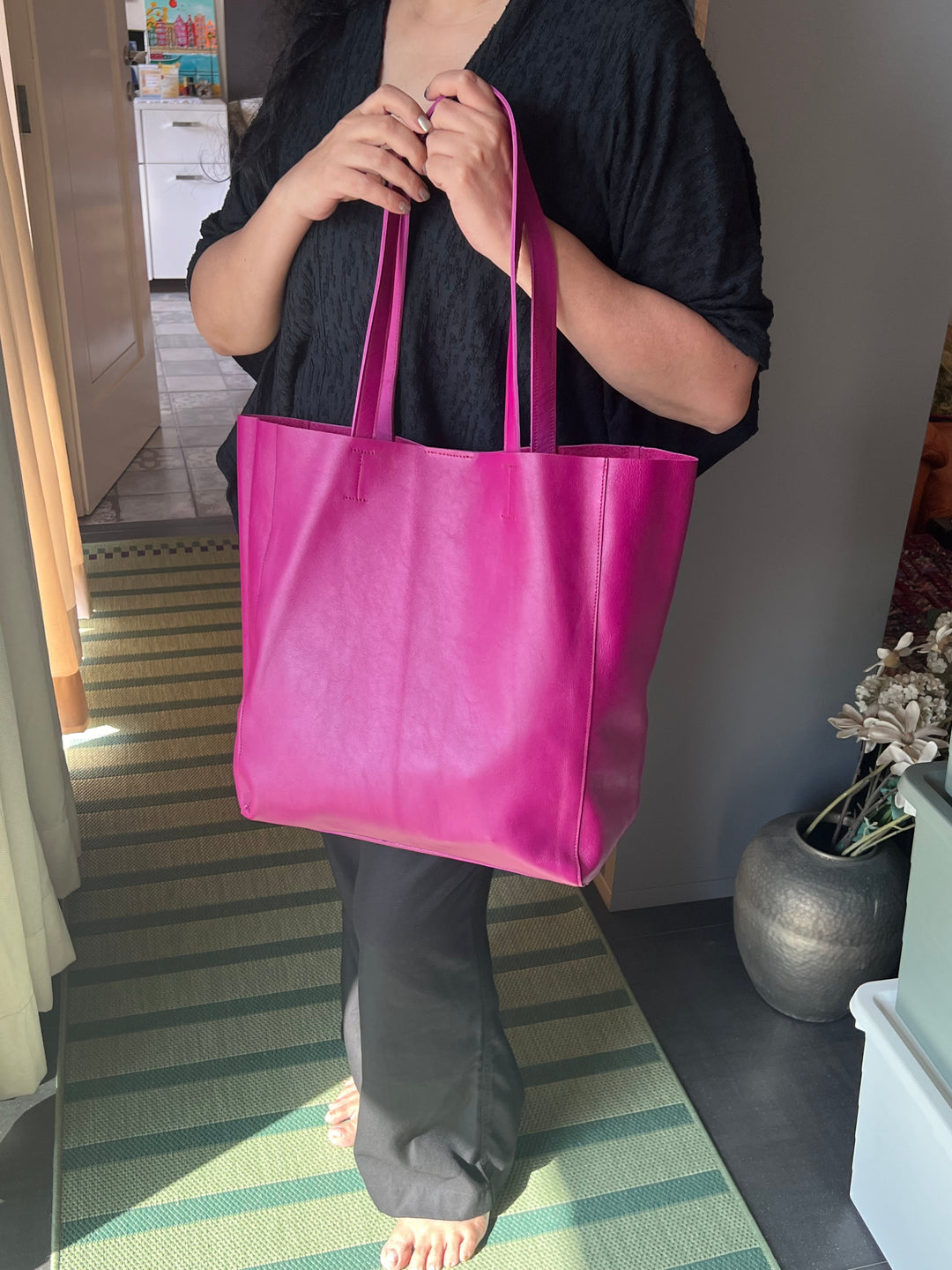 Vintage Soft Tote Leather Bag