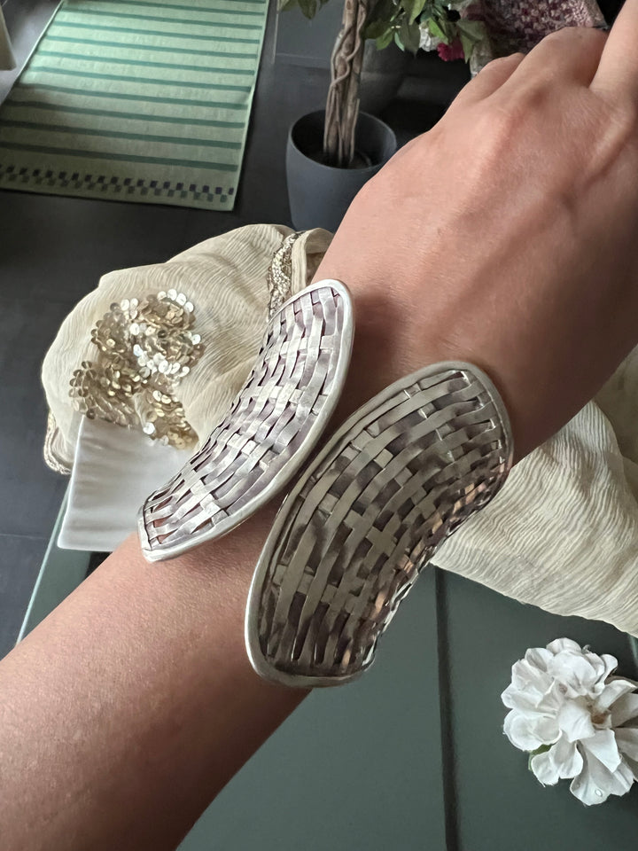 SHIVKA Pure 925 Silver Handcuff