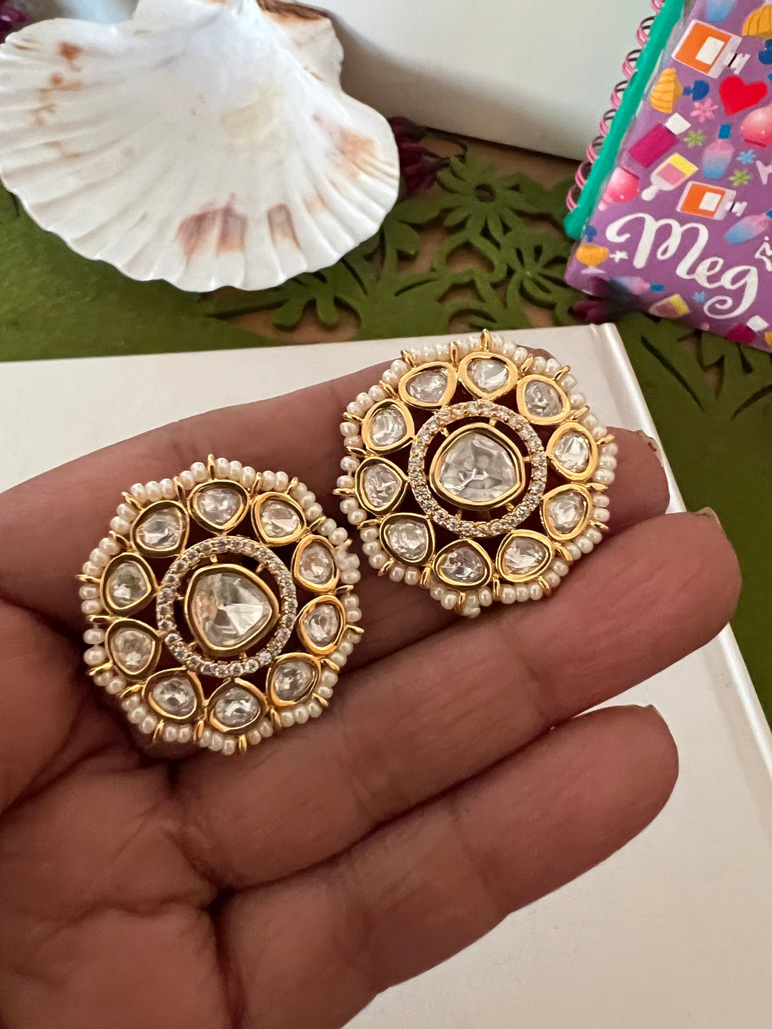 Maharani Kundan Studs