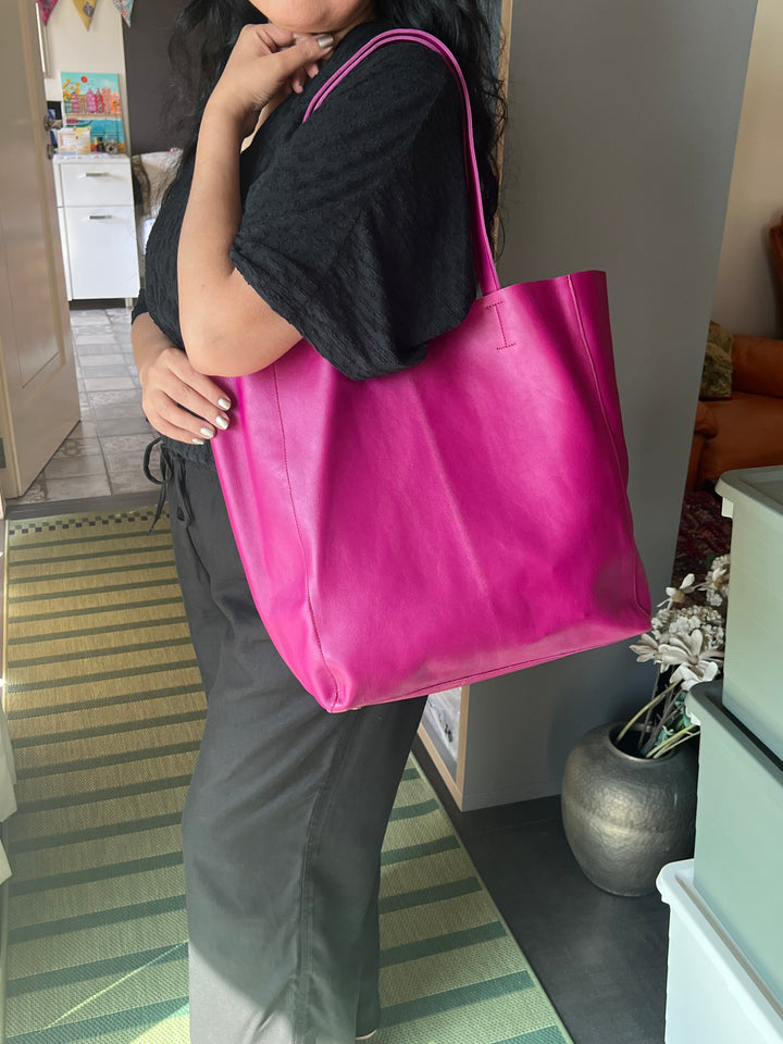 Vintage Soft Tote Leather Bag