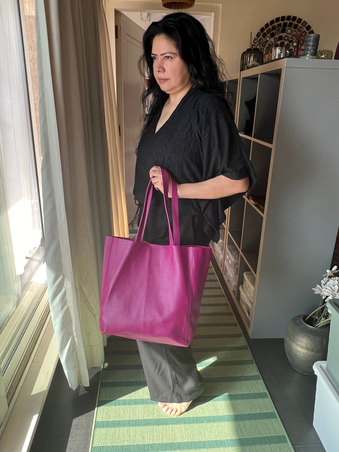 Vintage Soft Tote Leather Bag