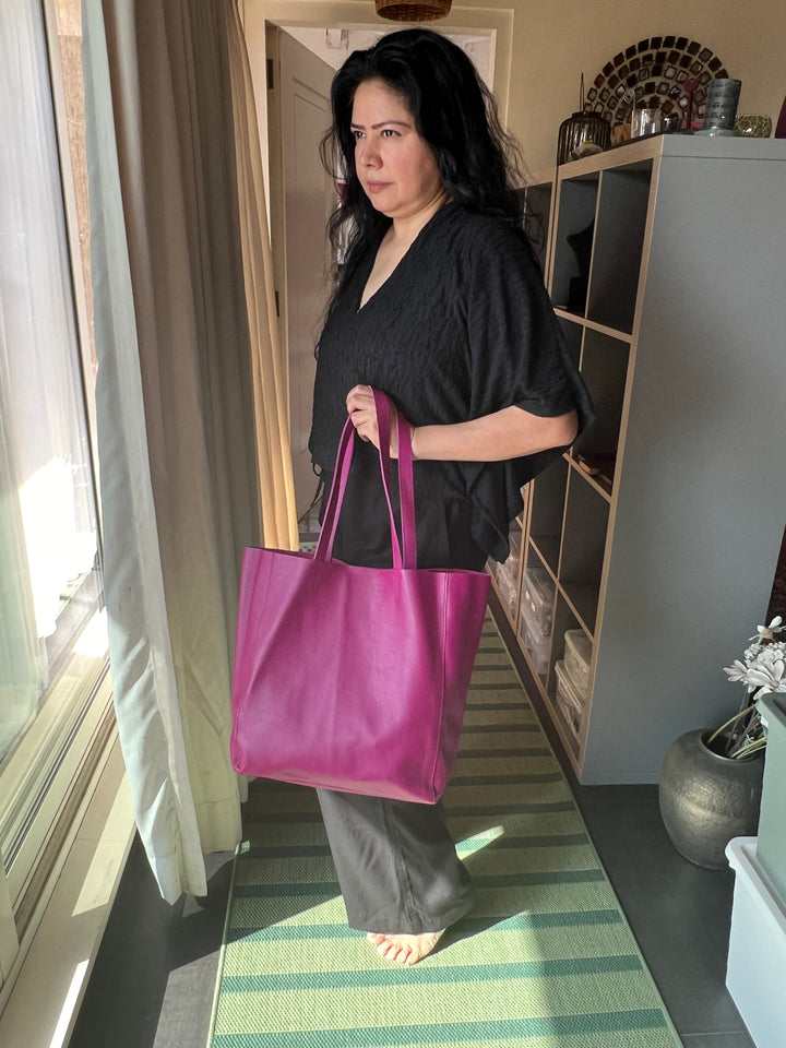 Vintage Soft Tote Leather Bag