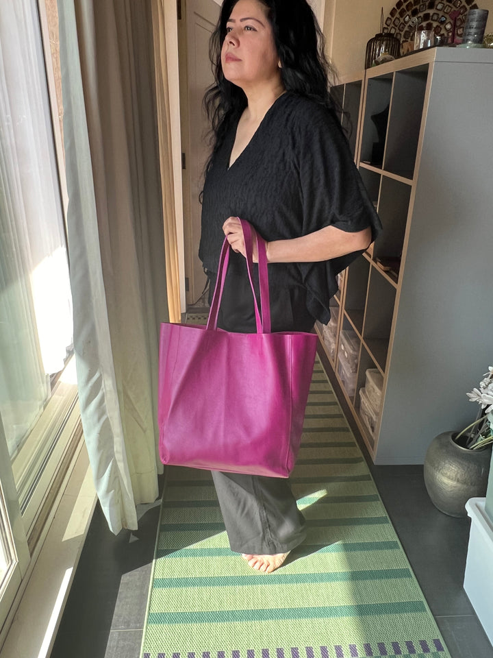 Vintage Soft Tote Leather Bag