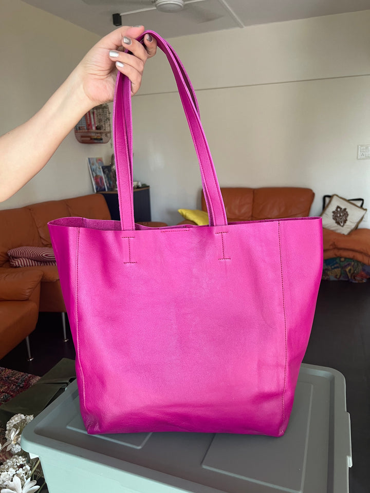 Vintage Soft Tote Leather Bag