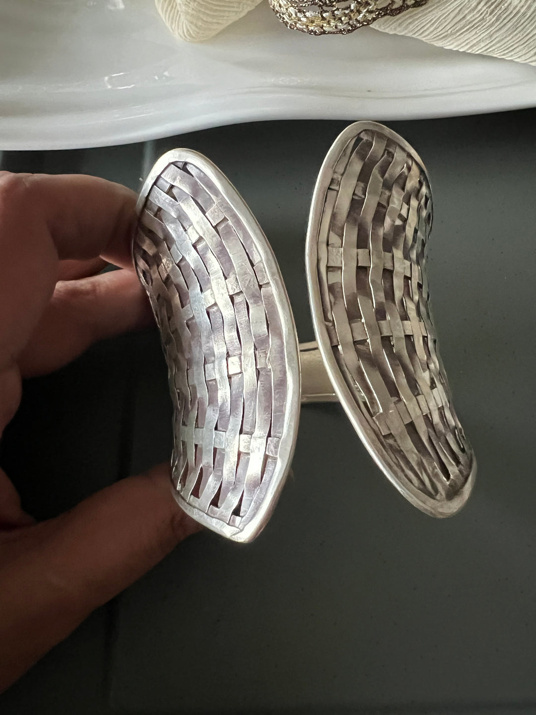 SHIVKA Pure 925 Silver Handcuff