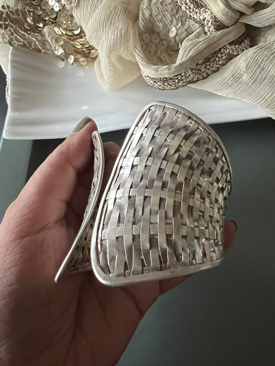 SHIVKA Pure 925 Silver Handcuff