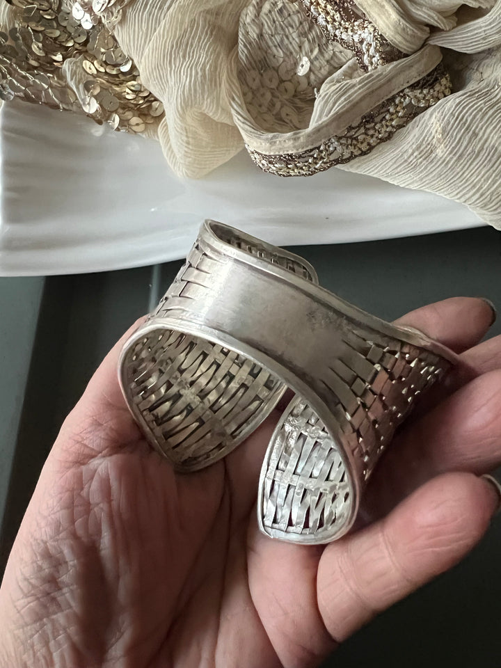 SHIVKA Pure 925 Silver Handcuff