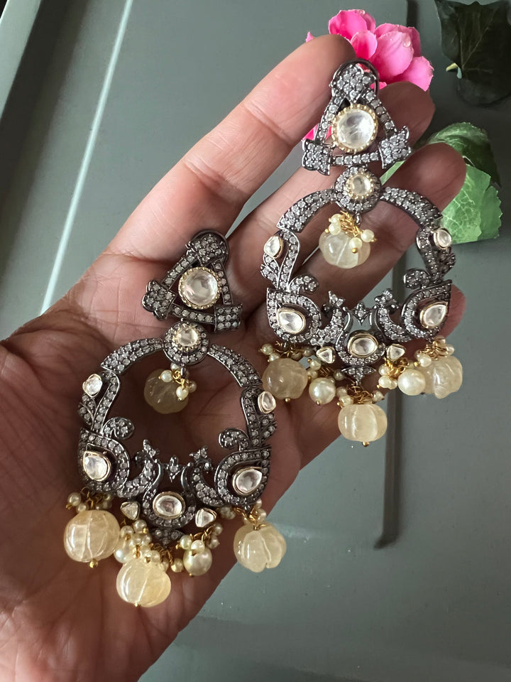 Dashing Victorian Chandbalis - Timeless Elegance